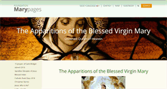 Desktop Screenshot of marypages.com